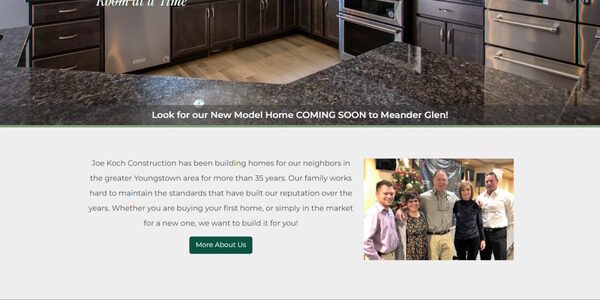 Joe Koch Construction screenshot