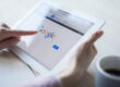 user on Google Search on tablet